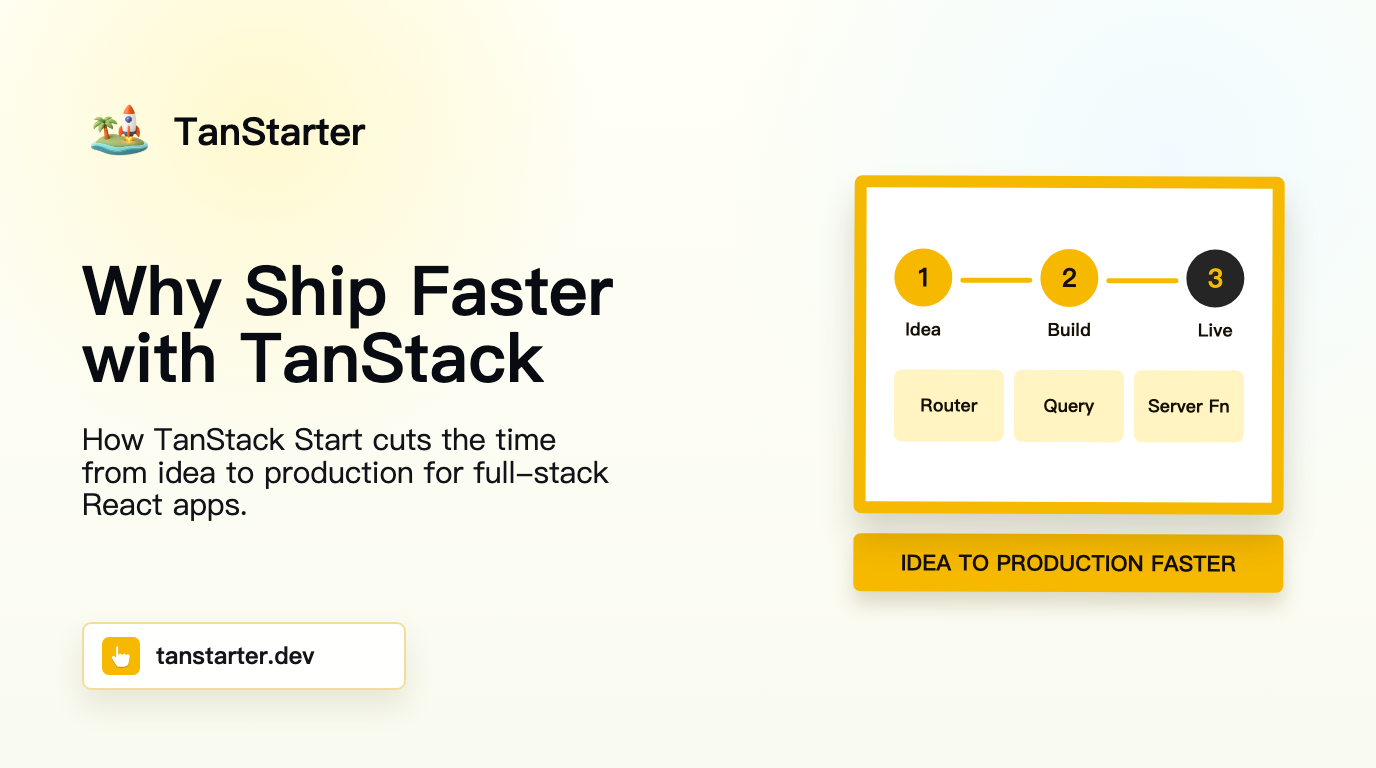 Why Ship Faster with TanStack